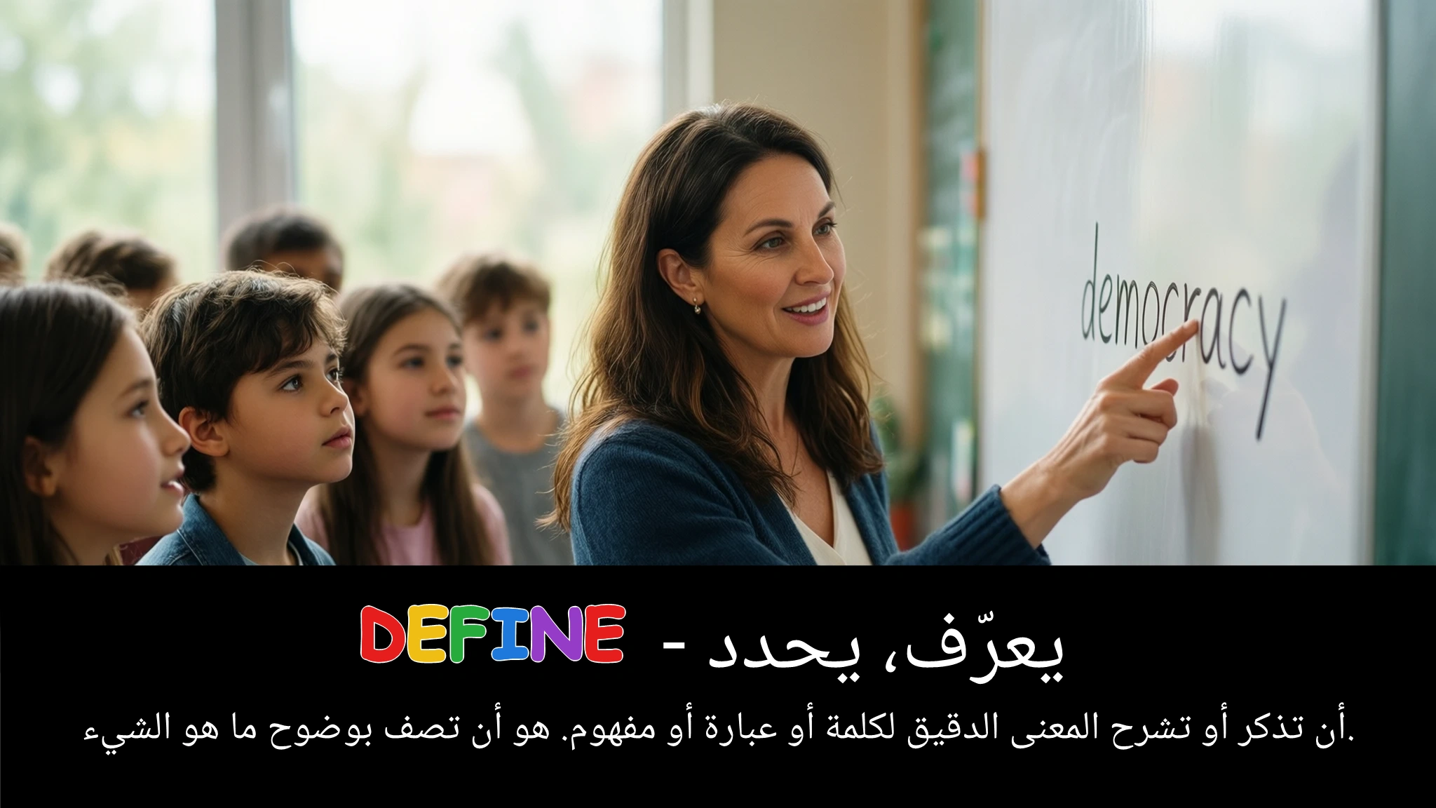 Arabic Illustration for define